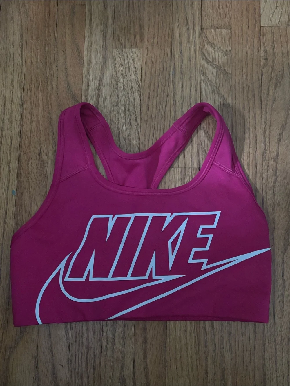 Nike Women's Bright Pink Logo Sports Bra